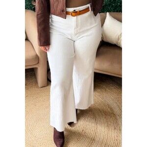 Anniewear Wide Leg White Jeans XL